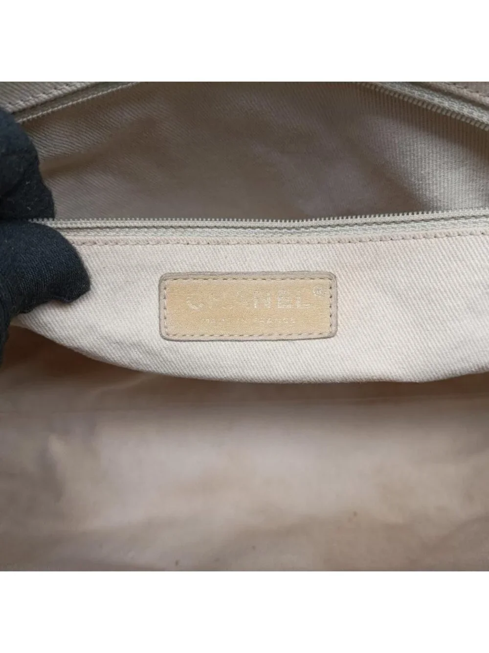 Chanel Quilted CC Logo Grand Shopping Tote GST Green Patent